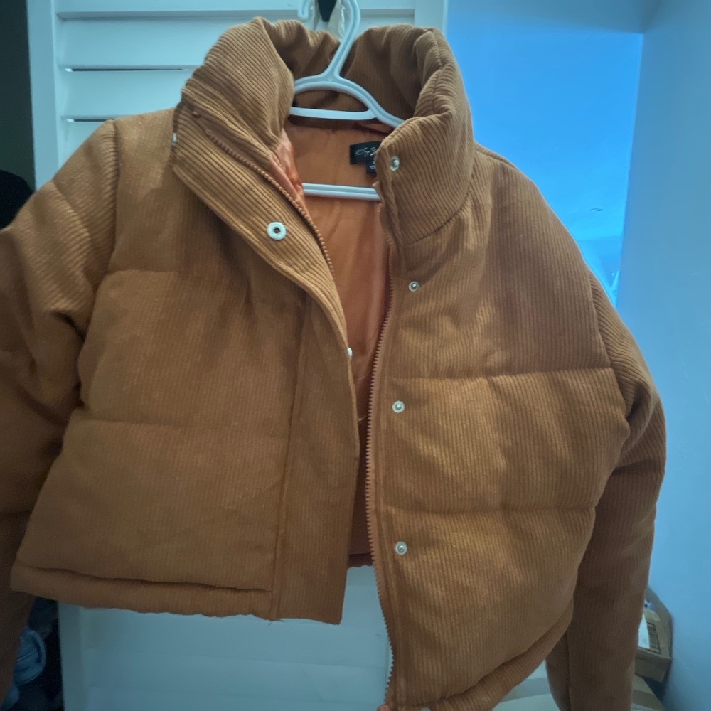Corduroy Rust, colored cropped jacket